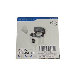 Homultuin Digital Hearing Aids, Rechargeable And Noise Canceling NEW